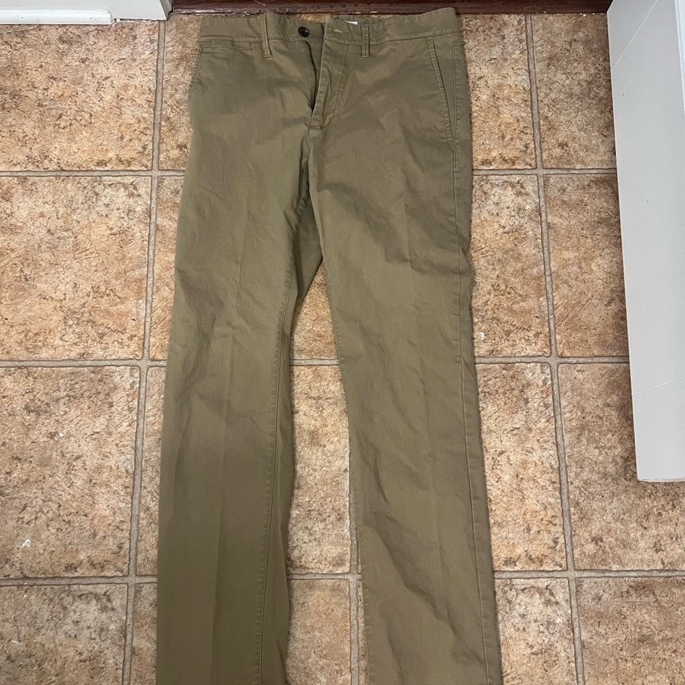 NWOT goodfellow dark tan beige slim chino size 32